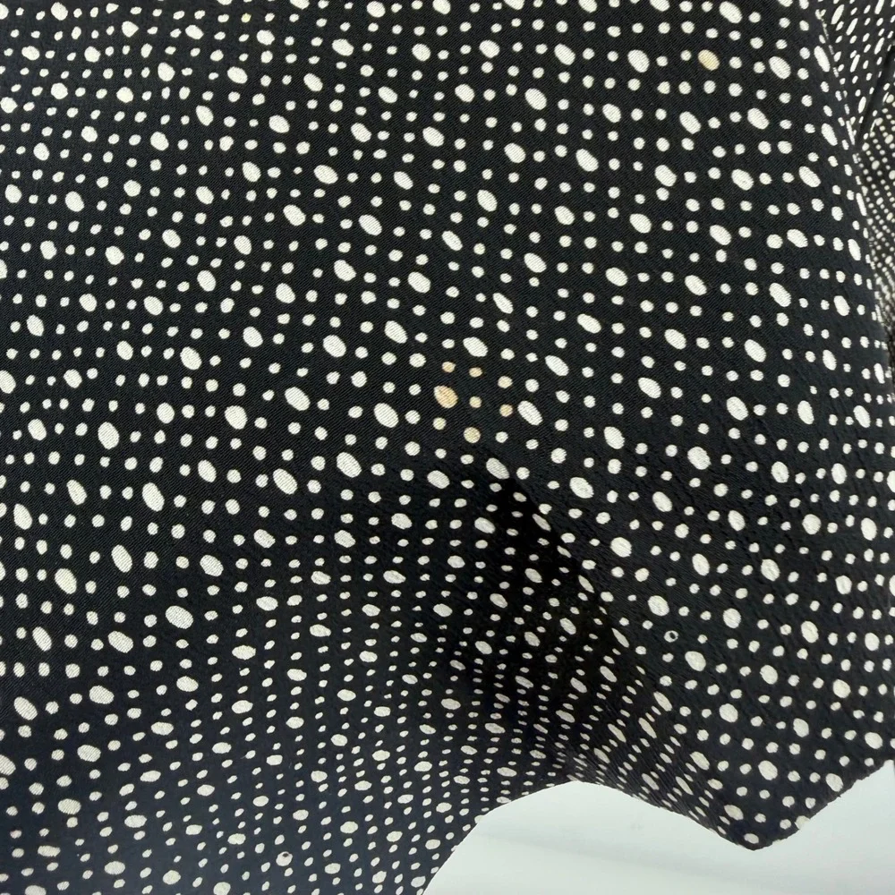Alfred Dunner Pants Women 26W‎ Black Polka Dot Elastic Waist Drawstring Business
